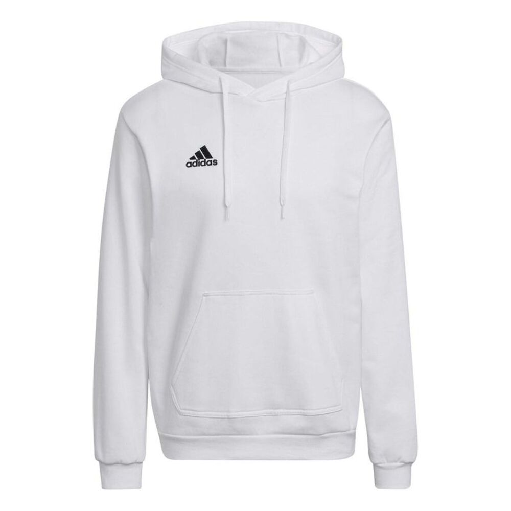 Adidas Mens ENT22 Relaxed Fit Long-Sleeved Hoodie / White/Black